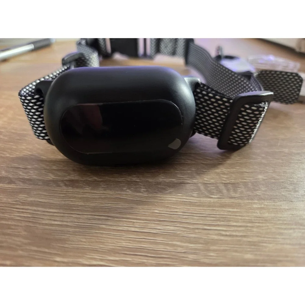 Rechargeable Dog Bark Collar Adjustable‎ Training Device with USB Cable Black